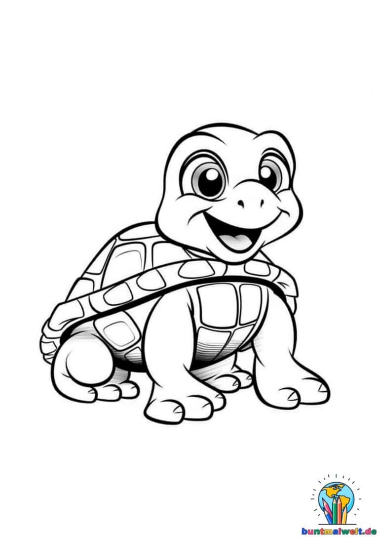Schildkröte Ausmalbild 3