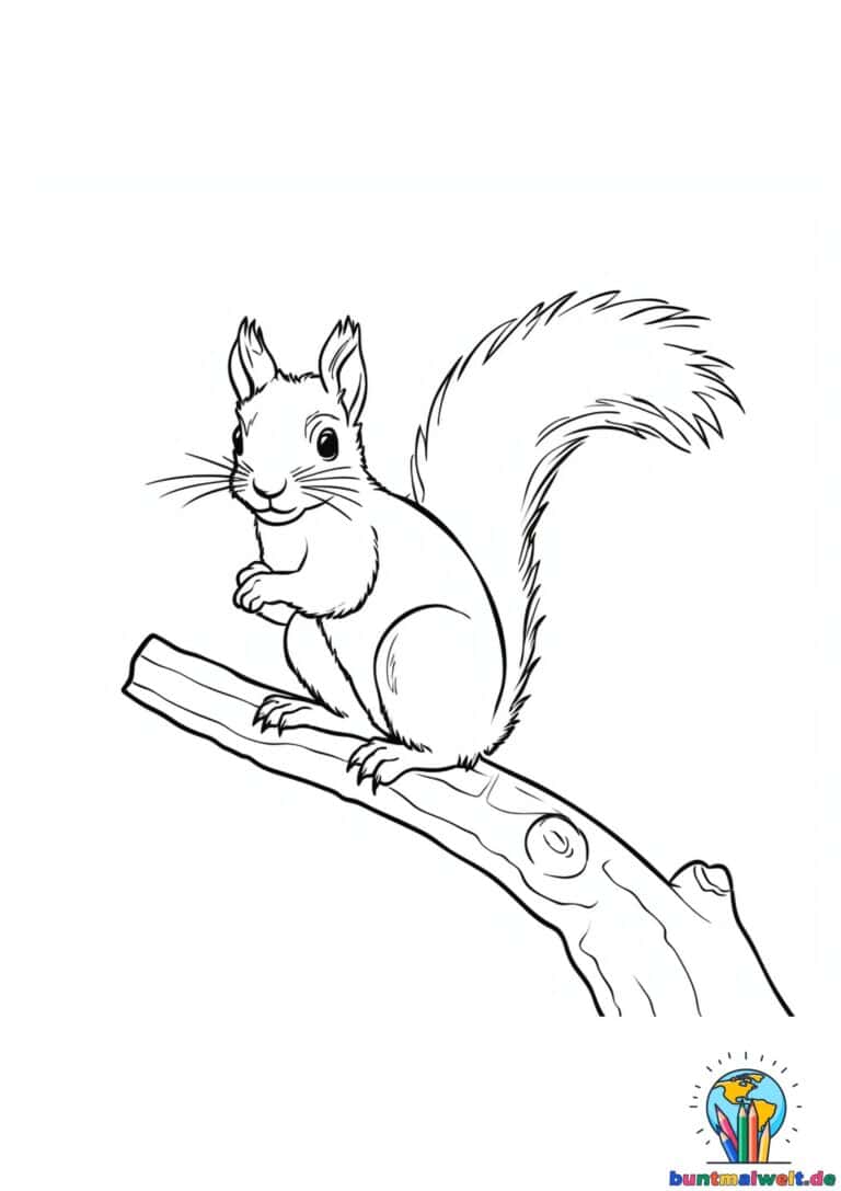 Eichhörnchen Ausmalbild 5
